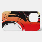 Rode zwarte en witte Abstracte kunst Case-Mate iPhone Case (Achterkant (horizontaal))