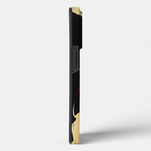 Rode zwarte en witte Abstracte kunst Case-Mate iPhone Case (Achterkant / Rechts)