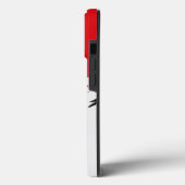 Rode zwarte en witte Abstracte kunst Case-Mate iPhone Case (Achterkant / Links)