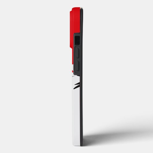 Rode zwarte en witte Abstracte kunst Case-Mate iPhone Case (Achterkant / Links)