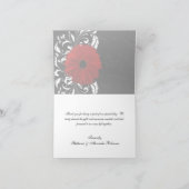 Rode, Zwarte en Witte Rol Gerbera Margriet Bedankkaart (Binnen)