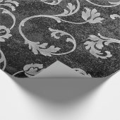  rode zwarte en witte roodvocht cadeaupapier (Hoek)