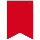 Rode zwarte en witte strepen Happy Birthday  Vlaggetjes (Eerste vlag)