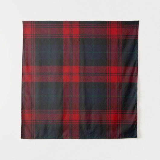 Rode & Zwarte Gekeperde Wandtapijt/Achtergronddoek Wandkleed (Voorkant (horizontaal))