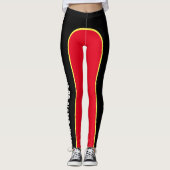 Rode/zwarte/gele  Named Leggings (Voorkant)