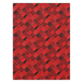 Rode zwarte gemengde patronen Patchwork ontwerp Tafelkleed (Voorkant)