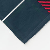 Rode & Zwarte Geruite Persoonlijke Naam Fleece Deken (Hoek)