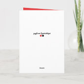 Rode zwarte geweldige dochterfotoverjaardag kaart (Achterkant)