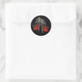 Rode Zwarte Gouden Hoge Hak Schoen Stickers (Tas)