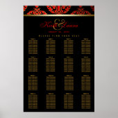 Rode zwarte gouden weddenschappen poster (Voorkant)