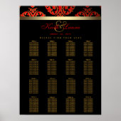 Rode zwarte gouden weddenschappen poster (Voorkant)