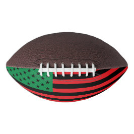 Rode Zwarte Groene Afro-Amerikaanse Vlag American Football