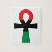 Rode, Zwarte & Groene Ankh Legpuzzel (Verticaal)