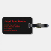 Rode, zwarte, groene pan-Afrikaanse vlag Bagagelabel (Achterkant horizontaal)