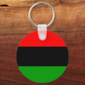 Rode, zwarte, groene pan-Afrikaanse vlag Sleutelhanger (Voorkant)