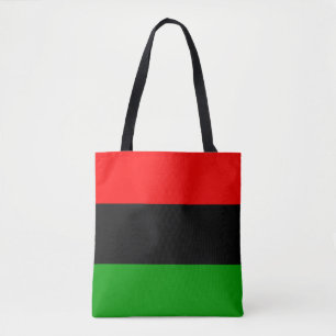 Rode, zwarte, groene pan-Afrikaanse vlag Tote Bag