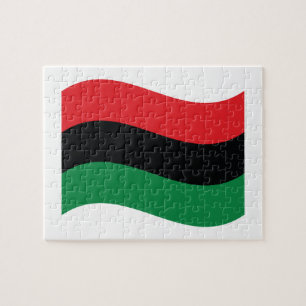 Rode, Zwarte & Groene Vlag Legpuzzel