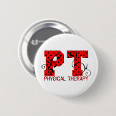 rode zwarte haarpunten ronde button 5,7 cm (Voorkant /achterkant)