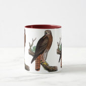 Rode zwarte Hawk Mok (Midden)