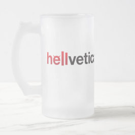 Rode & Zwarte helvetica woordmerk Matglas Bierpul