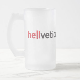 Rode & Zwarte helvetica woordmerk Matglas Bierpul