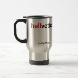 Rode & Zwarte helvetica woordmerk Reisbeker