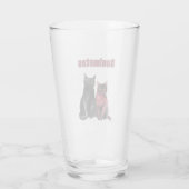 Rode Zwarte Katten Soulmates Glas (Achterkant)
