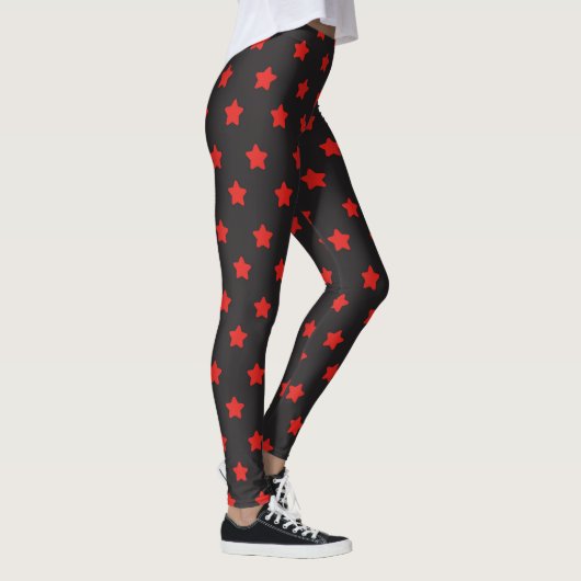 Rode/zwarte Leggings (Rechts)