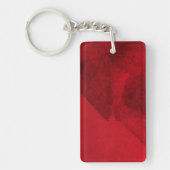 Rode zwarte liefde voor abstracte moderne tekenkun sleutelhanger (Voorkant)