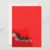 Rode Zwarte Marmeren Foto Afstudeer Uitnodiging (Achterkant)