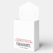 Rode Zwarte Medische School Custom Graduation Part Bedankdoosjes (Geopend)