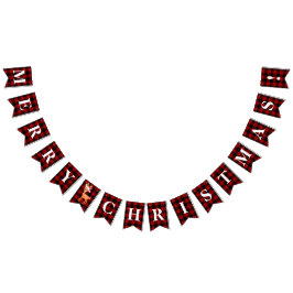  rode, zwarte pietluttige kerst! vlaggetjes