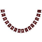  rode, zwarte pietluttige kerst! vlaggetjes (Alle)