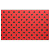 Rode Zwarte Polka Dots Textiel Stof (Fat Quarter)