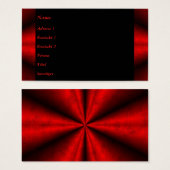 Rode zwarte regenboog in Visitekaartjes met blader (Voorkant /achterkant)