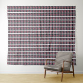 RODE, ZWARTE, ROOS, KUSTMODERNE TAPESTRY WANDKLEED (In Situ (horizontaal))