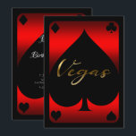 Rode & Zwarte Schoppen Casino Las Vegas 21e Verjaa Kaart<br><div class="desc">Aanpassen voor elke gelegenheid</div>
