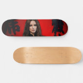 Rode Zwarte skateboard (Horizontaal)