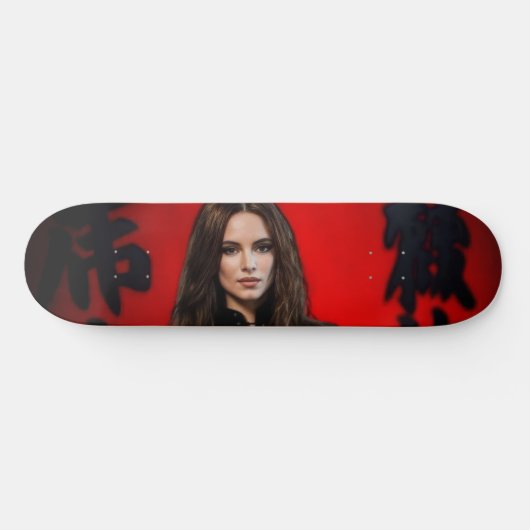 Rode Zwarte skateboard (Horizontaal)