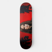 Rode Zwarte skateboard (Voorkant)