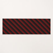 Rode zwarte snoepriet diagonale streep yogamat (Voorkant (horizontaal))