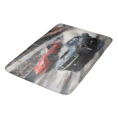 Rode & Zwarte Spier auto's Badmat (Gekanteld)