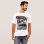 Rode & Zwarte Spier auto's T-shirt (Voorkant volledig)
