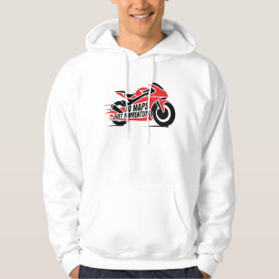 Rode Zwarte Sportmotor Hoodie