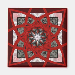 Rode Zwarte Ster 2 Magneet