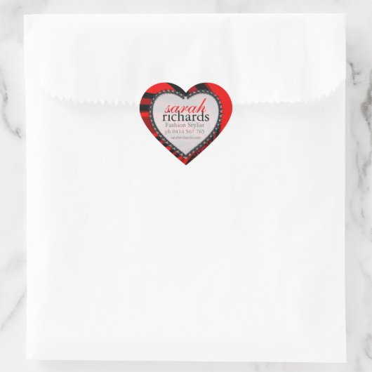 Rode zwarte, stijlvolle, oude Stickers (Tas)