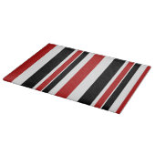 Rode zwarte strepen voor zwart glas met snijvlak snijplank (Hoek)