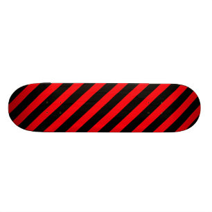 Rode zwarte striptekening persoonlijk skateboard