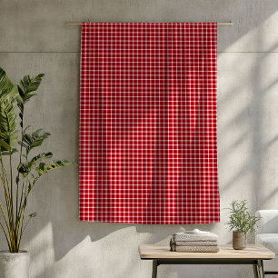 Rode Zwarte Tartan Deken Gezellige Lumberjack Stij