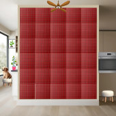 Rode Zwarte Tartan Plaid Keramische Tegel Tegeltje